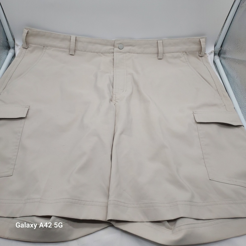 Nike Golf Dri-FIT Cargo Shorts Mens 40 Khaki Tan Performance Stretch‎ 638473-072